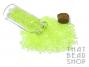 Colour Lined Clear with Fluoro Lime Size 11-0 Seed Beads